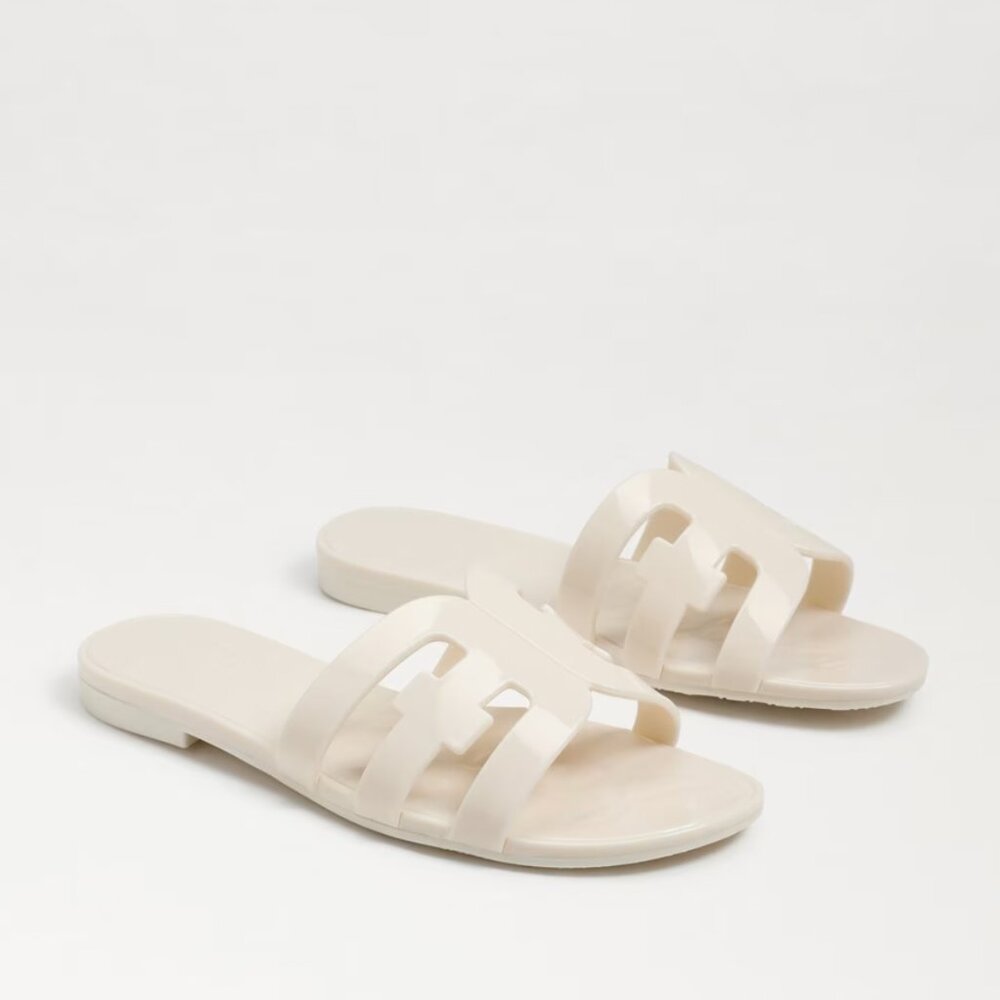 Sam Edelman Women's Bay Jelly Slide Sandal in Ivory Size 6 NWT $70